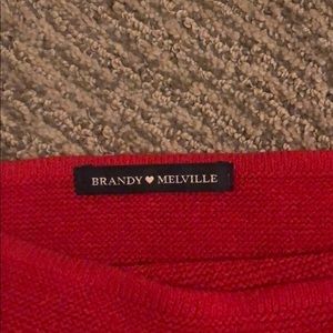 Red brandy Melville tube top